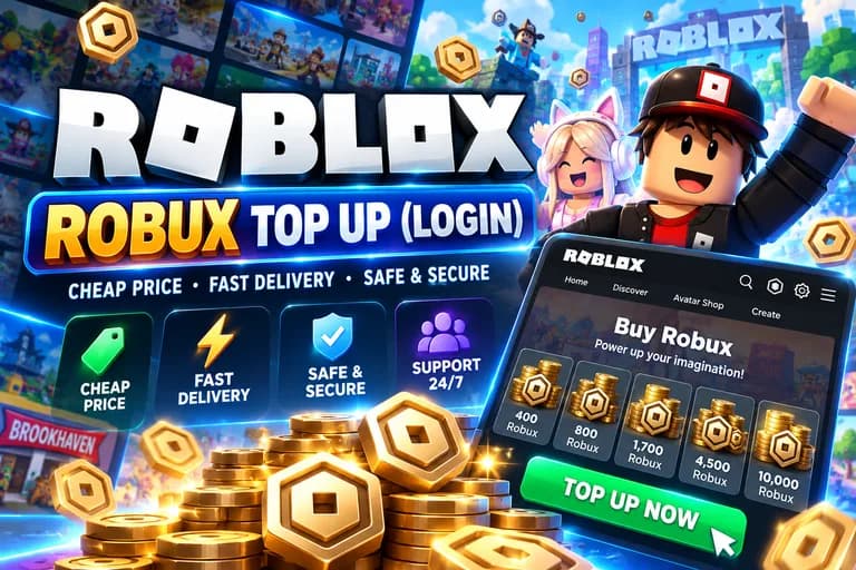 Login to Top Up Roblox Robux
